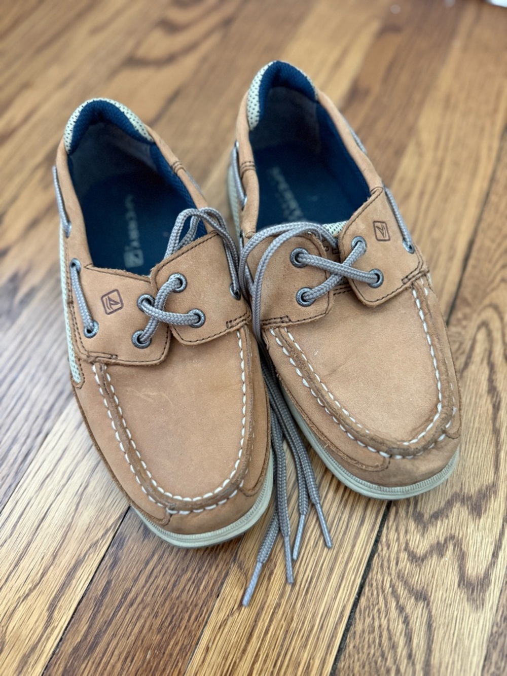 Sperry Kids Tan Boat Shoes